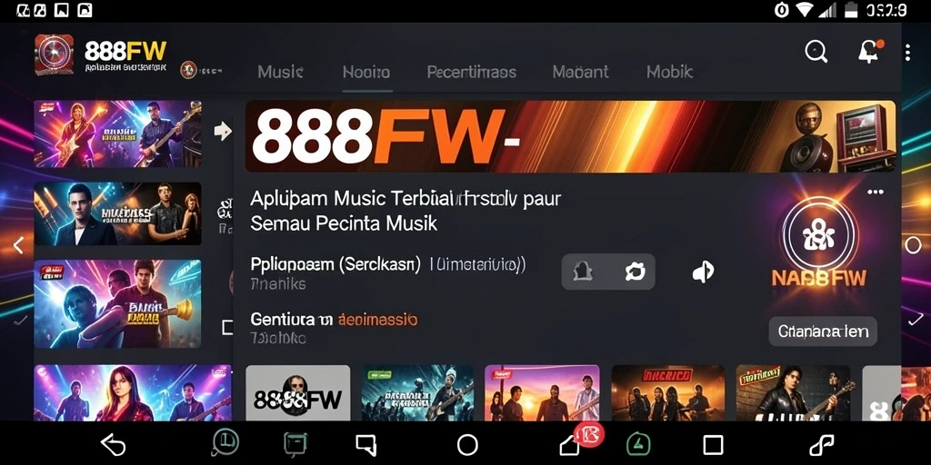 Screenshot menunjukkan gameplay interaktif musik dengan fitur kolaborasi.