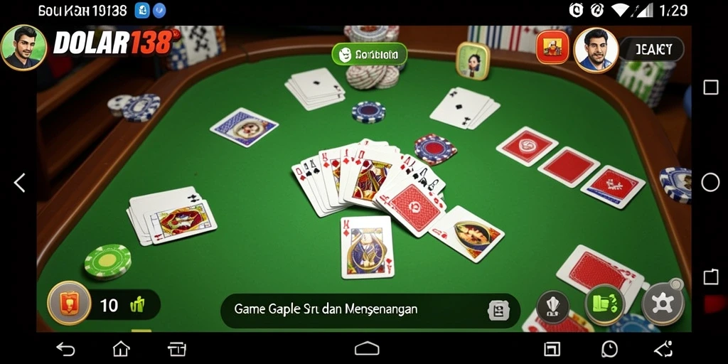 Screenshot gameplay DOLAR138 menampilkan pertempuran seru dalam permainan Gaple.
