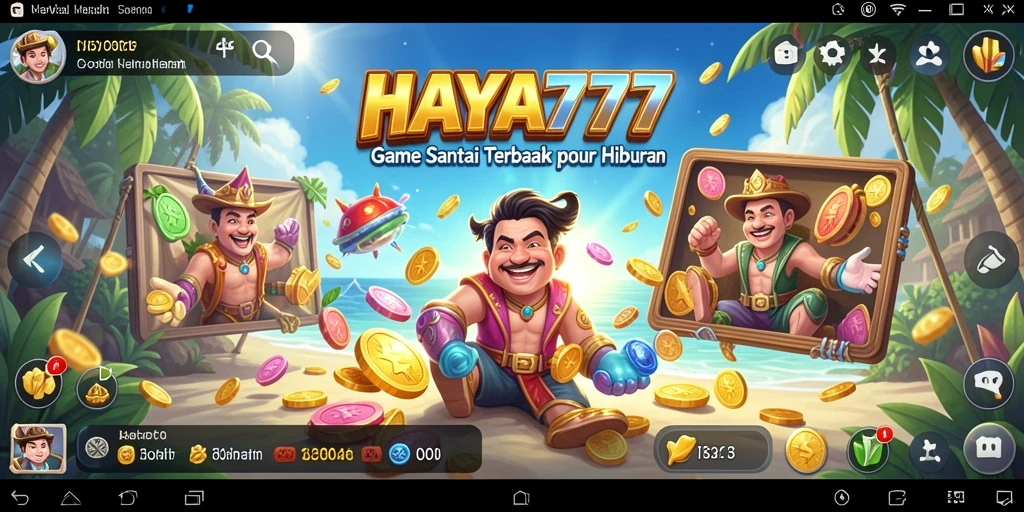 Tampilan gameplay HAYA777 dengan grafis warna-warni dan intuitif.