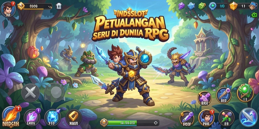 Tampilan gameplay menarik dari INDSLOT yang penuh aksi RPG.