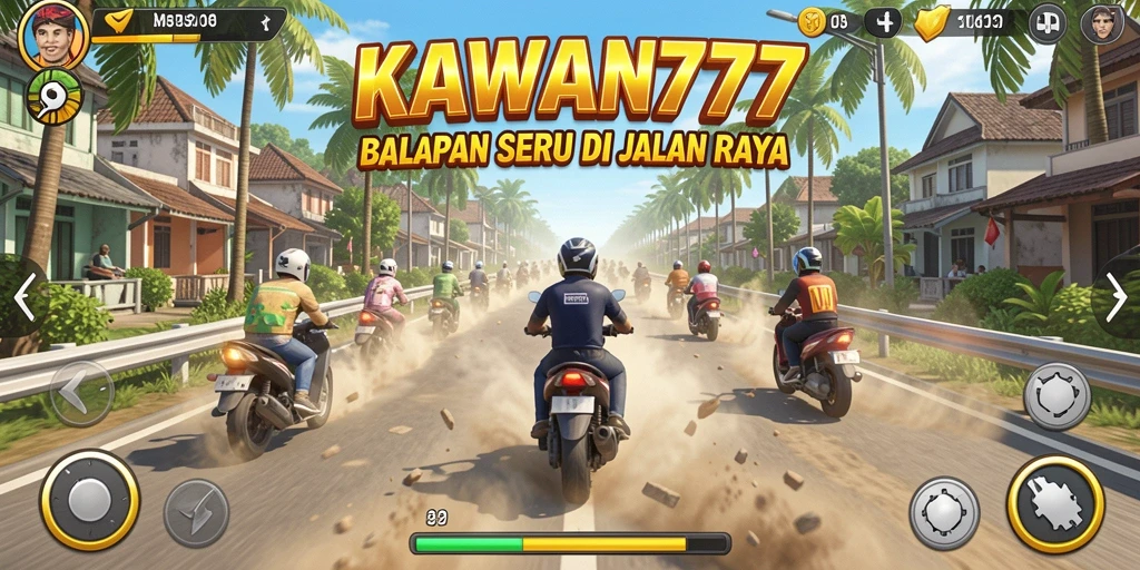 Tampilan gameplay KAWAN777 yang mendebarkan dan penuh aksi.