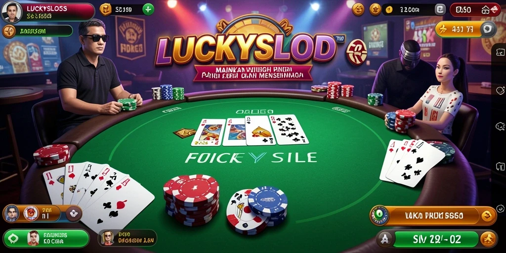Gameplay seru dan interaktif di LUCKYSLOTS Poker.