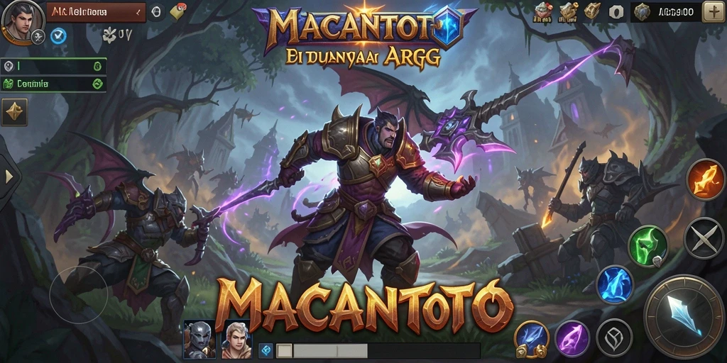 Tampilan gameplay seru dalam MACANTOTO dengan pertarungan epik!