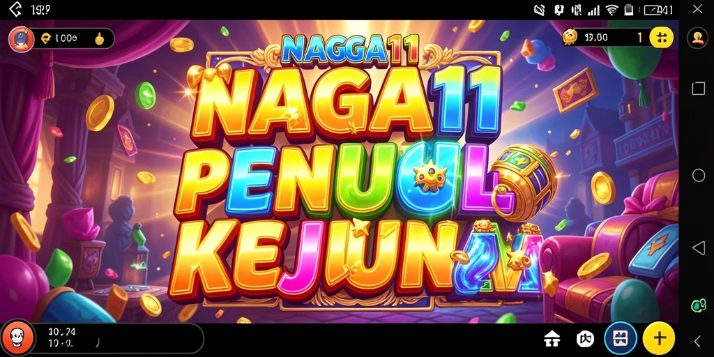 Tampilan gameplay menakjubkan dari NAGA11 yang penuh warna dan keseruan.