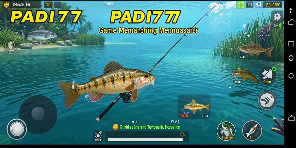 Tampilan gameplay seru PADI777 yang memperlihatkan pengalaman memancing.