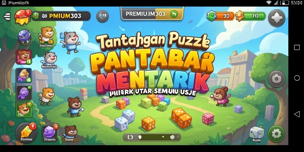 Screenshot menunjukkan gameplay Puzzle yang seru dan menantang.