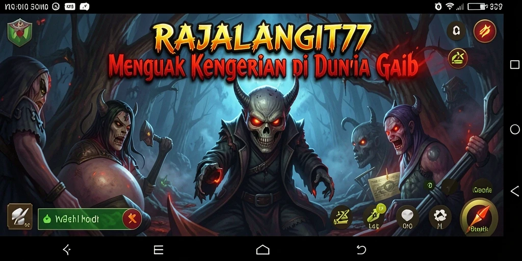 Screenshot menampilkan suasana menegangkan dari gameplay RAJALANGIT77.