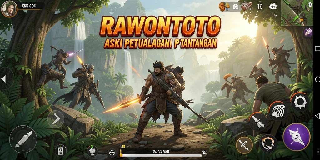 Gameplay seru di dunia aksi RAWONTOTO.