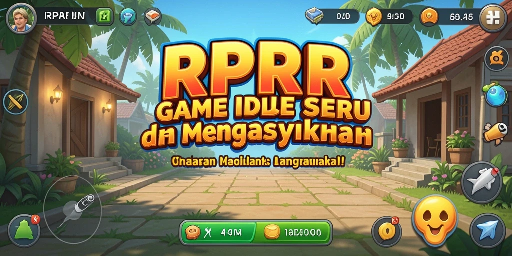 Screenshot gameplay RPRR yang menampilkan karakter sedang mengumpulkan sumber daya.