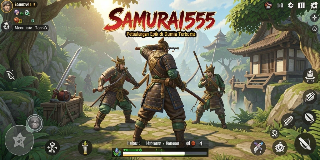 Tampilan menarik dari gameplay Open World SAMURAI555.