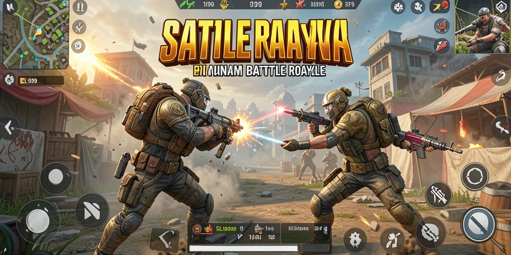 Tampilan aksi mendebarkan dari SL999 di gameplay Battle Royale.