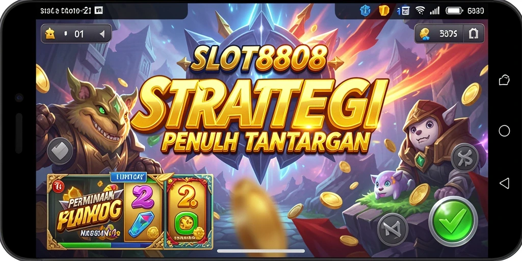 Tampilan gameplay menegangkan di SLOT8808 dengan strategi brilian.