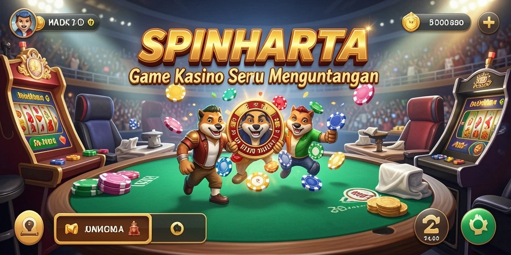 Tampilan gameplay menarik dari SPINHARTA saat bermain Kasino.
