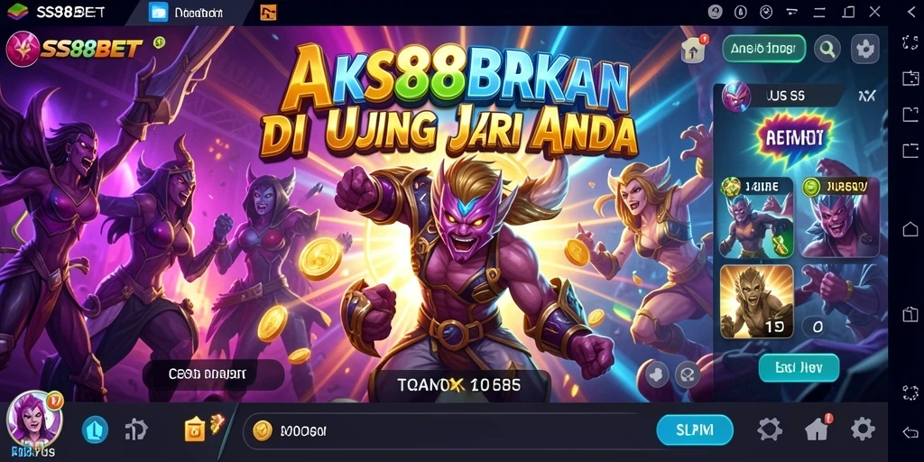 Tampilan gameplay mendebarkan dalam SS88BET dengan grafis yang memukau.