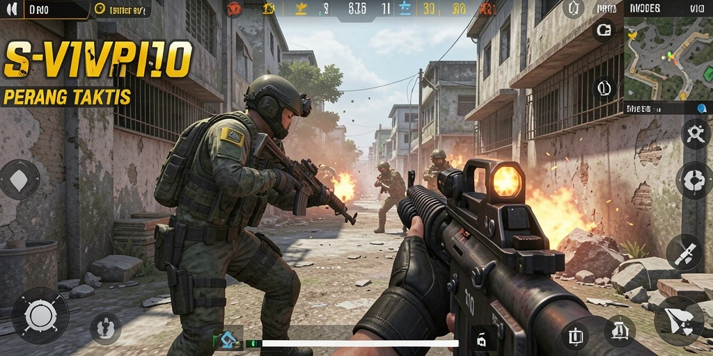 Tampilan gameplay seru dan menegangkan dalam SVIP10.