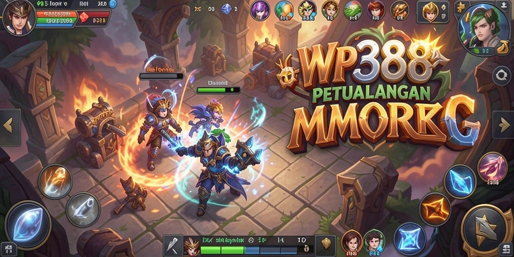 Tampilan gameplay WP888 yang seru dan mendebarkan di dunia MMORPG.